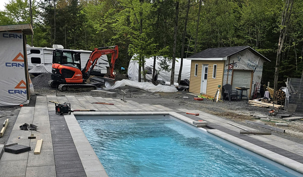 Installation de piscine creusée Drummondville