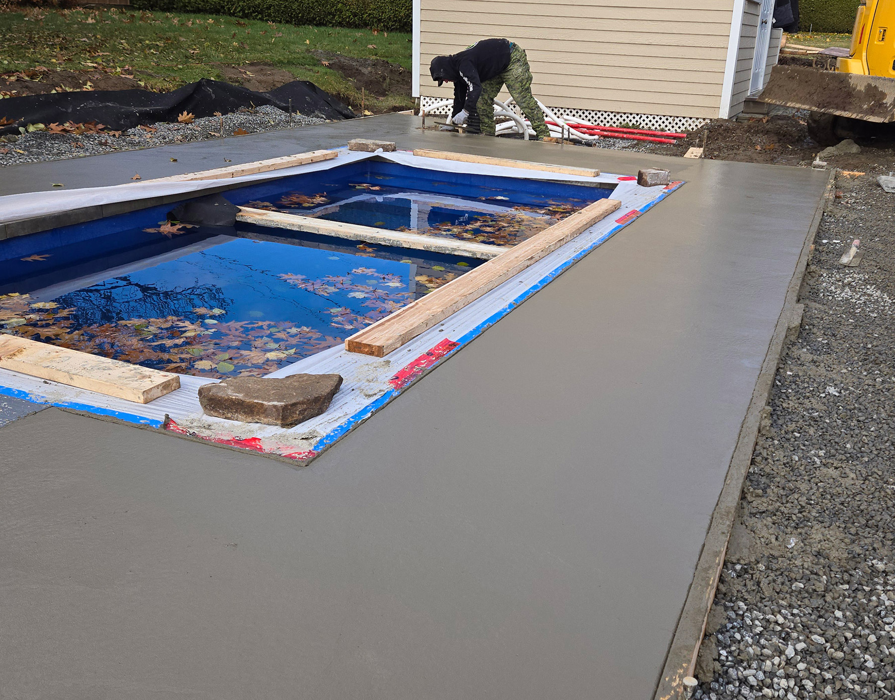 Installation de piscine creusée Drummondville